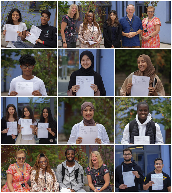 A Level and BTEC results day Barking Abbey School